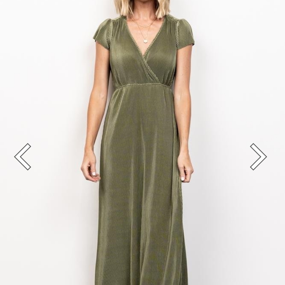 NWT Baltic Born Athena Pleated Maxi Dress